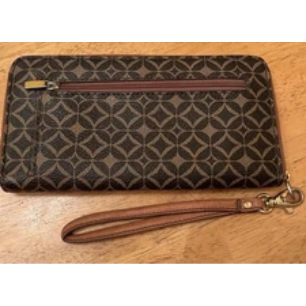 Fossil Brown Patterned Wallet - image 4